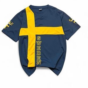 Nordic souvenier Sweden sverige Men's soccer jersey